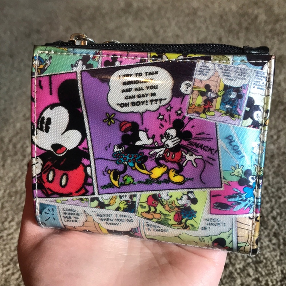 Disney Mickey and Minnie Cartoon Wallet